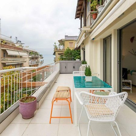 Stylish 3-Bedroom Apartment & Terrace Tessalónica Exterior foto